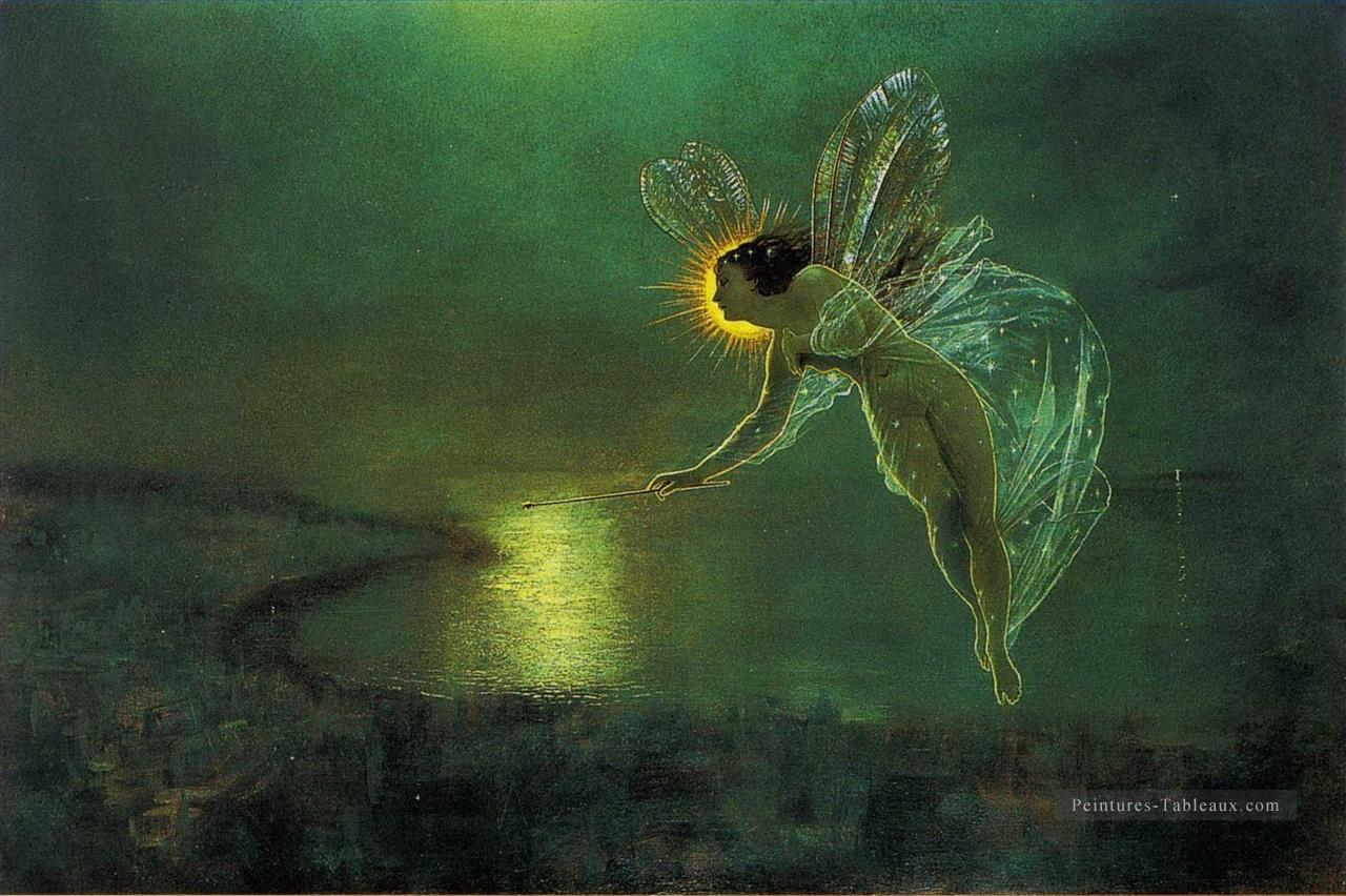 Esprit de la nuit ange John Atkinson Grimshaw Peintures à l'huile